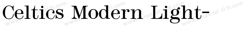 Celtics Modern Light字体转换